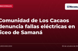 Comunidad de Los Cacaos denuncia fallas eléctricas en liceo de Samaná