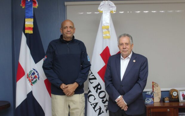 Director del COE visita al presidente de la Cruz Roja Dominicana