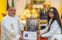 Imagen de la Virgen de la Altagracia es entronizada en el Cristo Redentor de Río